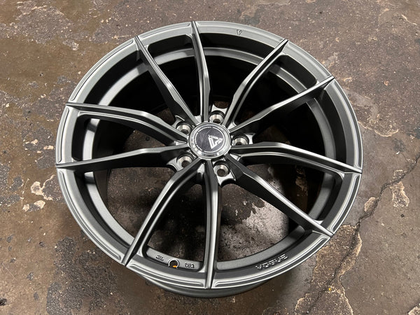 New 18X8.5 ET42 Vogue F03 Rim (4 wheel) Matt Gunmetal 5X112