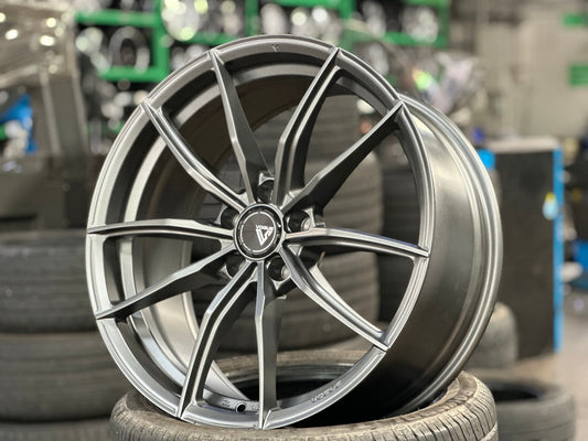 New 19X8.5 ET30 Vogue F03 Rim (4 wheel) Matt Gunmetal 5X114.3