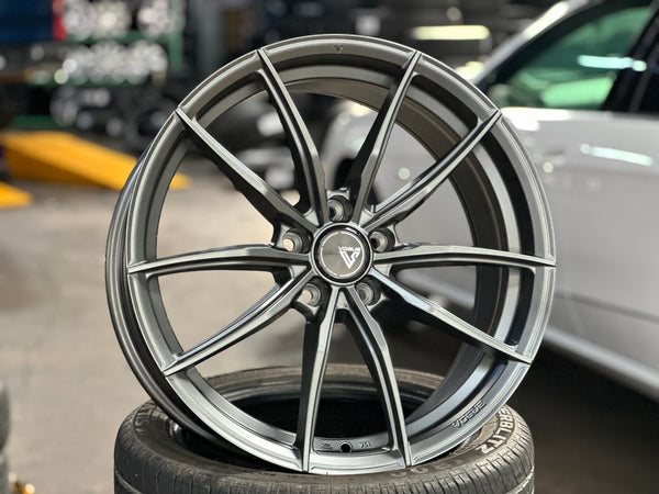 New 19X8.5 ET30 Vogue F03 Rim (4 wheel) Matt Gunmetal 5X114.3