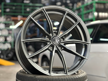 New 19X8.5 ET30 Vogue F03 Rim (4 wheel) Matt Gunmetal 5X112