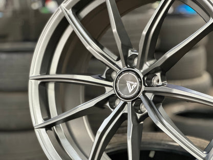 New 19X8.5 ET30 Vogue F03 Rim (4 wheel) Matt Gunmetal 5X114.3