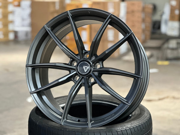 New 19X8.5 ET43 Vogue F03 Rim (4 wheel) Matt Gunmetal 5X112