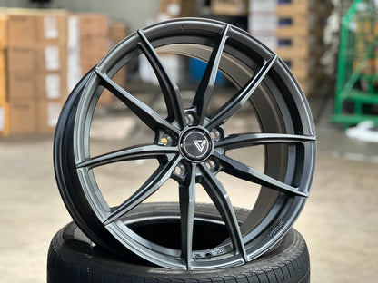 New 19X8.5 ET43 Vogue F03 Rim (4 wheel) Matt Gunmetal 5X114.3