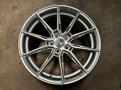 New 18X8.5 ET42 Vogue F06 Rim (4 wheel) Gloss Silver 5X112