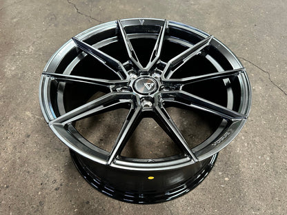 New 18X8.5 ET42 Vogue F06 Rim (4 wheel) Hyper Black 5X114.3