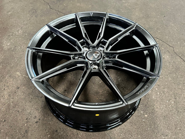 New 18X8.5 ET42 Vogue F06 Rim (4 wheel) Hyper Black 5X114.3