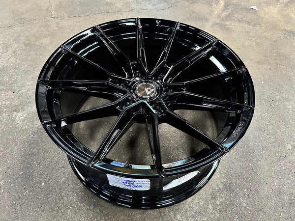 New 20X9 ET15 Vogue F06 Rim (4 wheel) Gloss Black 6X139.7