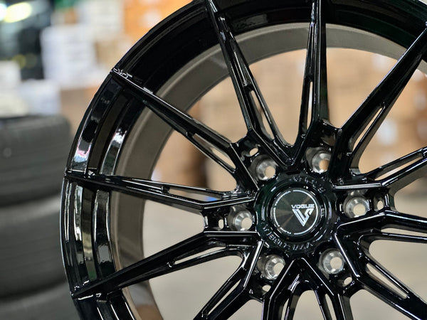 New 20X9 ET15 Vogue F06 Rim (4 wheel) Gloss Black 6X139.7