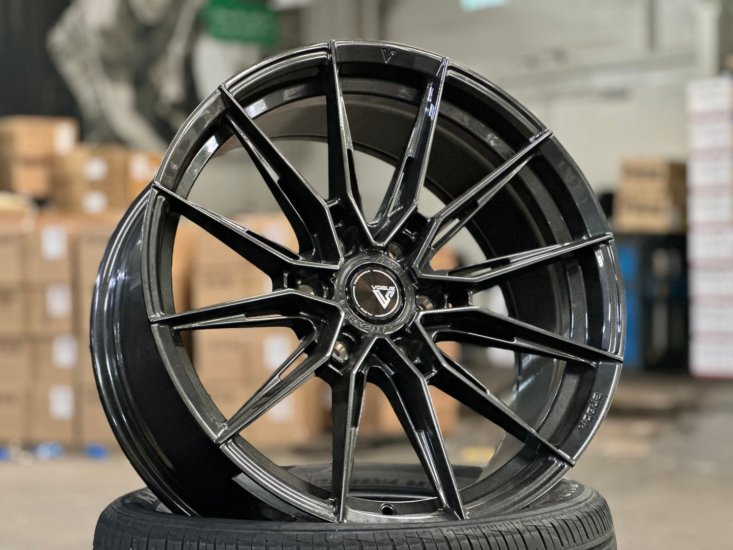 New 20X9 ET15 Vogue F06 Rim (4 wheel) Gloss Gunmetal 6X139.7