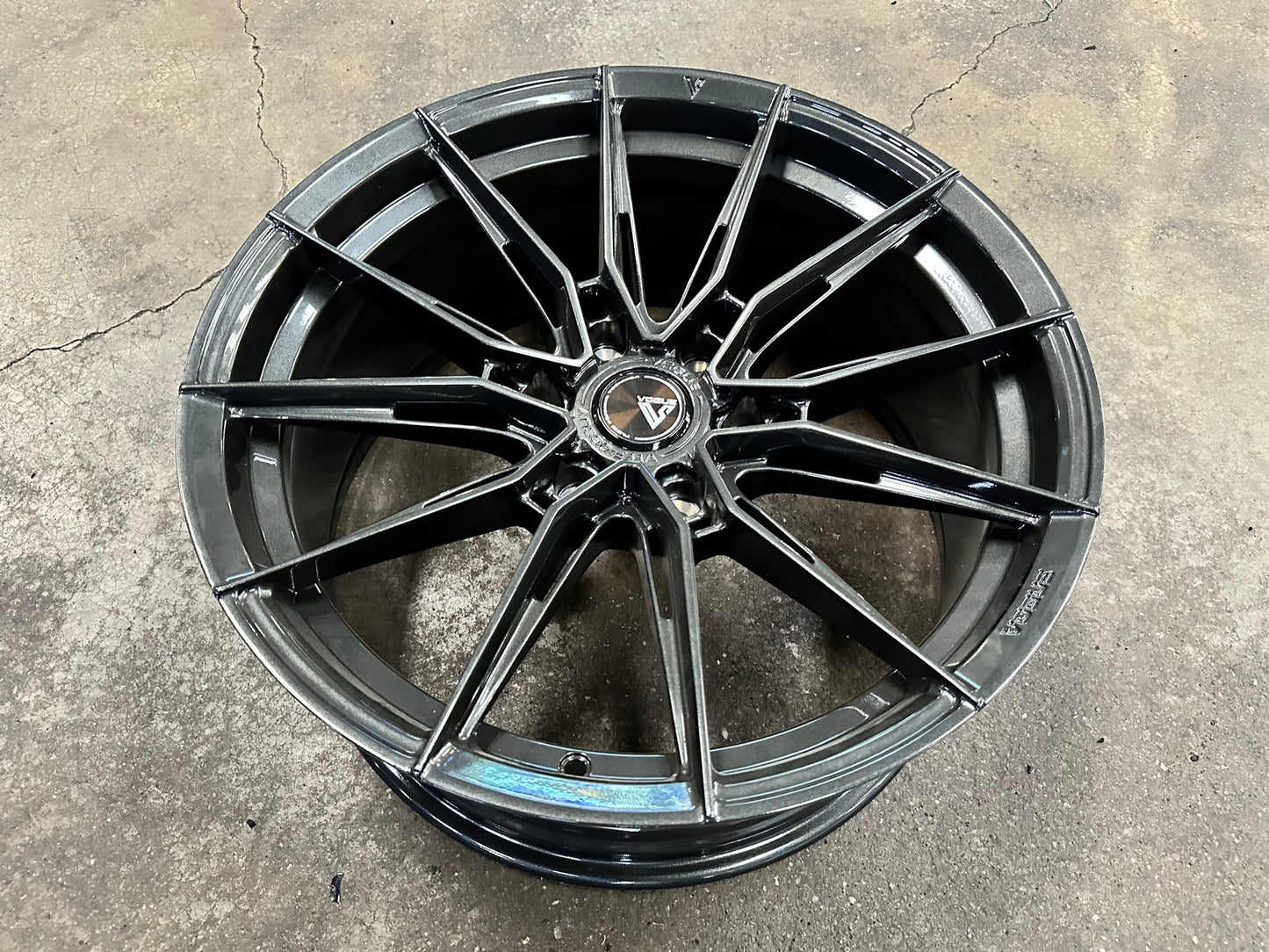 New 20X9 ET15 Vogue F06 Rim (4 wheel) Gloss Gunmetal 6X139.7