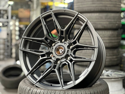 New 18X9 ET15 Vogue F07 Rim (4 wheel) Matt Black 6X139.7