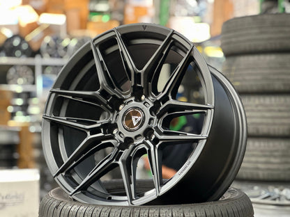 New 18X9 ET15 Vogue F07 Rim (4 wheel) Matt Black 6X139.7