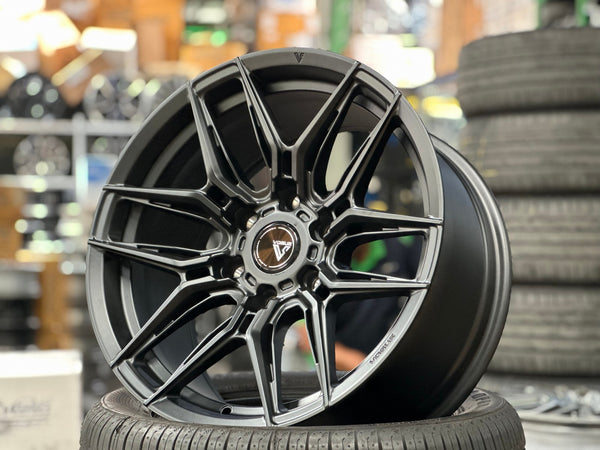 New 18X9 ET15 Vogue F07 Rim (4 wheel) Matt Black 6X139.7