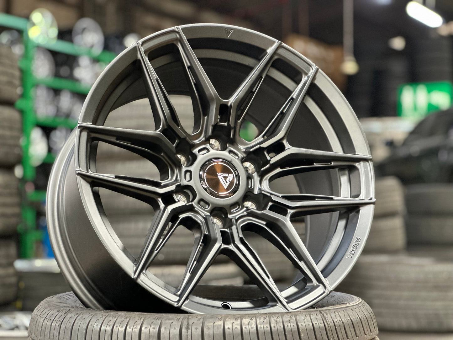 New 18X9 ET15 Vogue F07 Rim (4 wheel) Matt Black 6X139.7