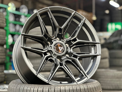 New 18X9 ET15 Vogue F07 Rim (4 wheel) Matt Black 6X139.7