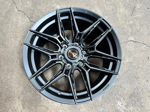 New 18X9 ET15 Vogue F07 Rim (4 wheel) Matt Black 6X139.7
