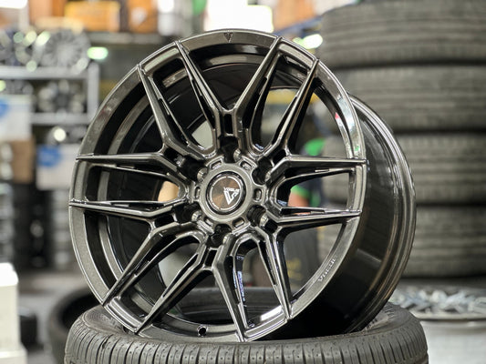 New 18X9 ET15 Vogue F07 Rim (4 wheel) Gloss Gunmetal 6X139.7