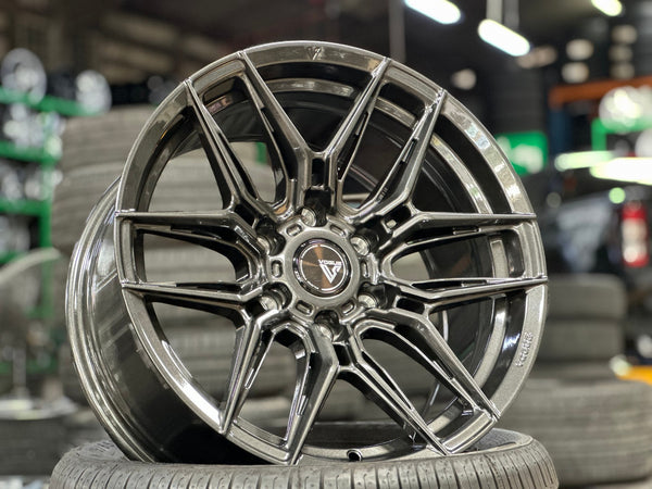 New 18X9 ET15 Vogue F07 Rim (4 wheel) Gloss Gunmetal 6X139.7