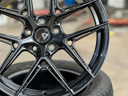 New 18X8.5 ET42 Vogue F08 Rim (4 wheel) Hyper Black 5X114.3