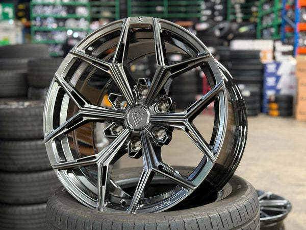 New 18X9 ET15 Vogue VWF10 SUV Rim (4 wheel) Hyper Black 6X139.7