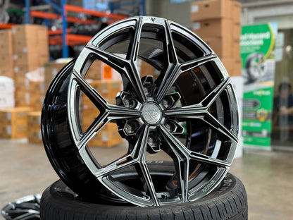 New 18X9 ET15 Vogue VWF10 SUV Rim (4 wheel) Hyper Black 6X139.7