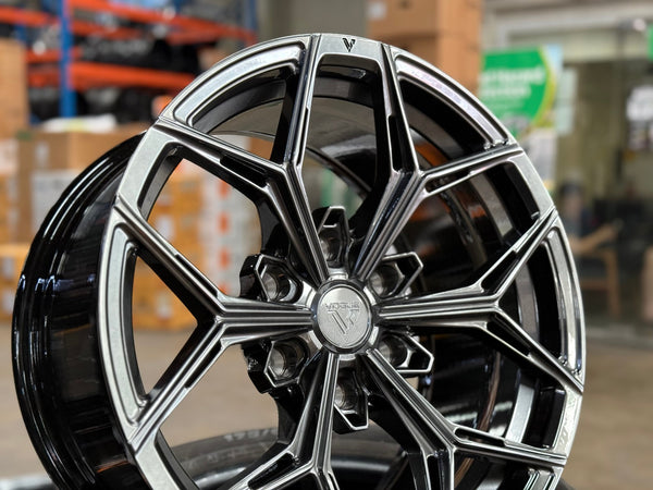 New 18X9 ET15 Vogue VWF10 SUV Rim (4 wheel) Hyper Black 6X139.7
