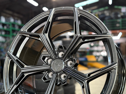 New 19X8.5 ET40 Vogue VWF 128 Rim (4 wheel) Hyper Black 5X108