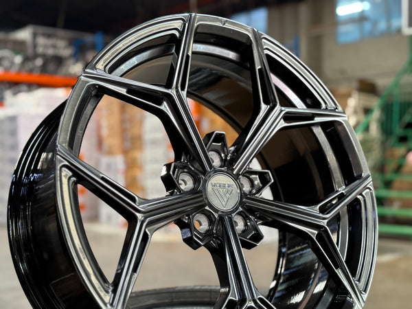 New 19X8.5 ET40 Vogue VWF 128 Rim (4 wheel) Hyper Black 5X108