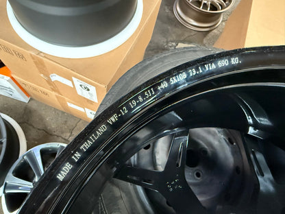 New 19X8.5 ET40 Vogue VWF 128 Rim (4 wheel) Hyper Black 5X108