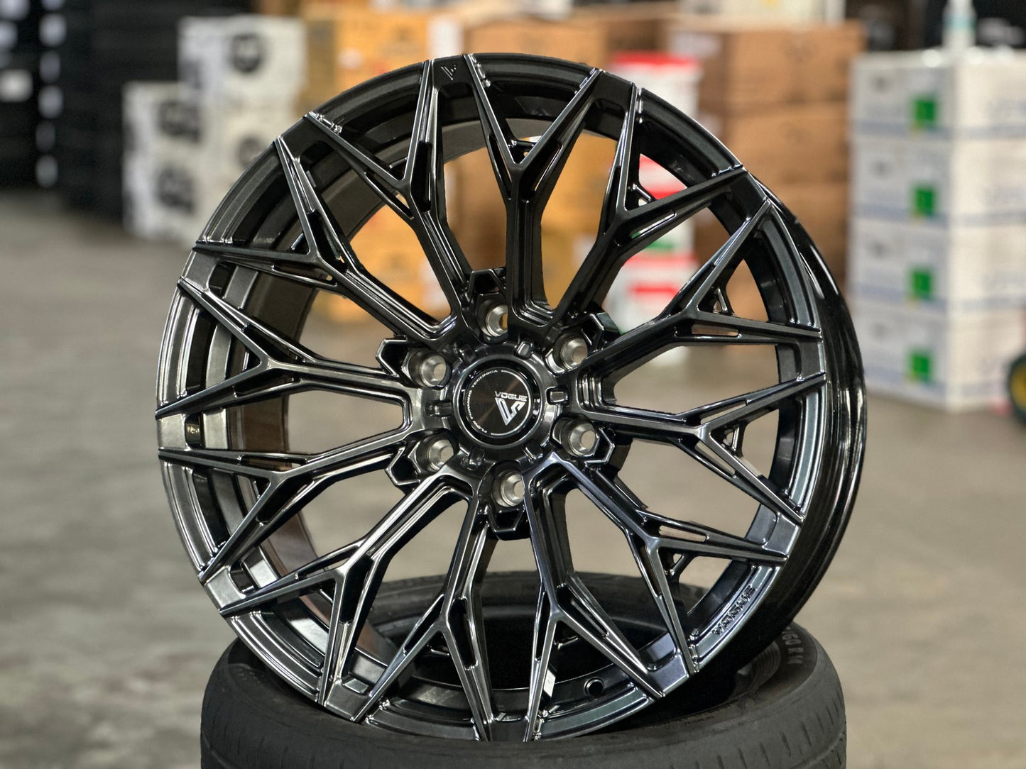 New 20X9 ET15 Vogue VWF13 SUV Rim (4 wheel) Hyper Black 6X139.7