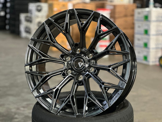 New 20X9 ET15 Vogue VWF13 SUV Rim (4 wheel) Hyper Black 6X139.7