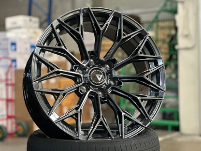 New 20X9 ET15 Vogue VWF13 SUV Rim (4 wheel) Hyper Black 6X139.7