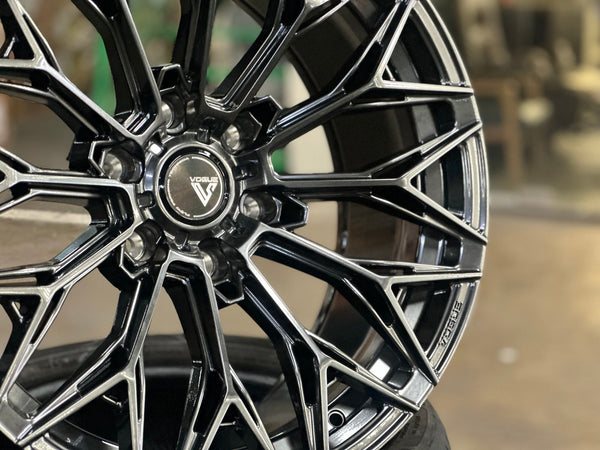 New 20X9 ET15 Vogue VWF13 SUV Rim (4 wheel) Hyper Black 6X139.7