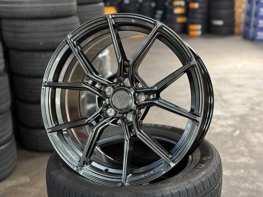 New 18X8.5 ET40 Vogue VWF168 Rim (4 wheel) Hyper Black 5X112