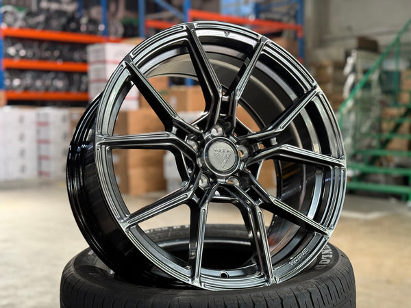 New 18X8.5 ET40 Vogue VWF168 Rim (4 wheel) Hyper Black 5X114.3
