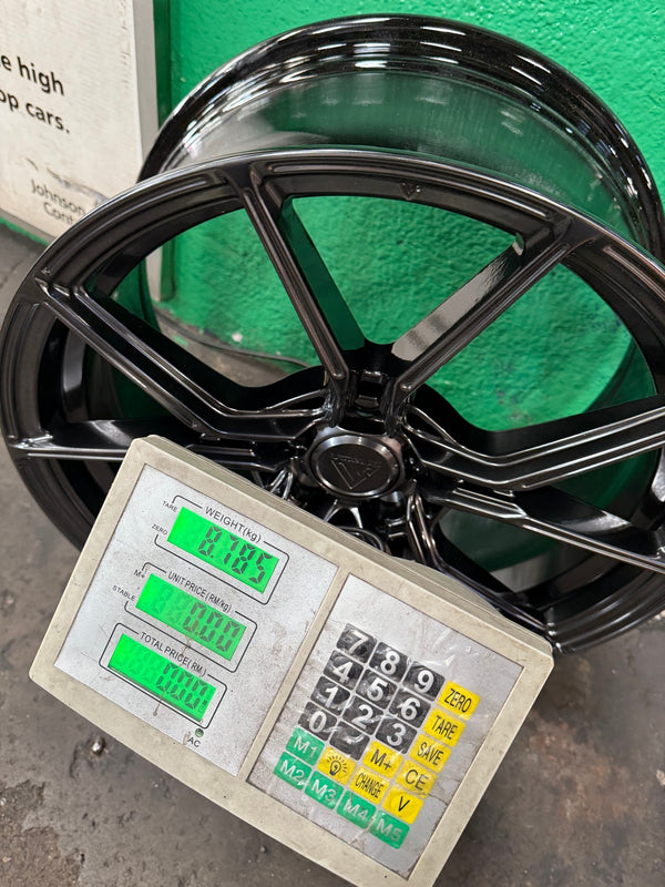 New 18X8.5 ET40 Vogue VWF168 Rim (4 wheel) Hyper Black 5X114.3