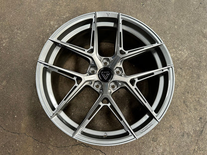 New 20X9 ET38 Vogue VWF19 Rim (4 wheel) Gloss Silver 5X120
