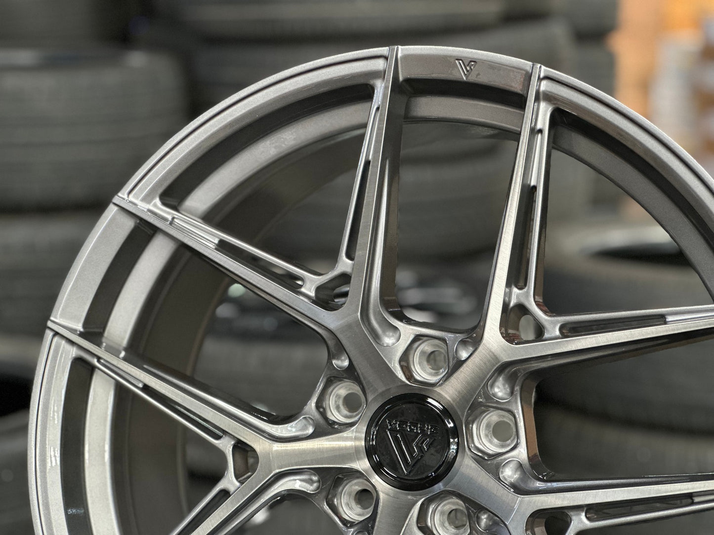 New 20X9 ET38 Vogue VWF19 Rim (4 wheel) Gloss Silver 5X120