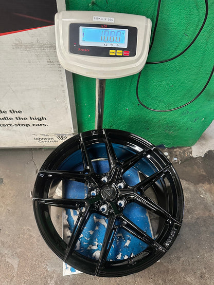 New 20X9 ET38 Vogue VWF19 Rim (4 wheel) Gloss Black 5X120