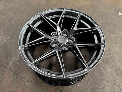 New 18X8.5 ET35 Vogue VWF218 Rim (4 wheel) Hyper Black 5X112