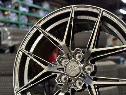 New 18X8.5 ET35 Vogue VWF218 Rim (4 wheel) Hyper Black 5X112