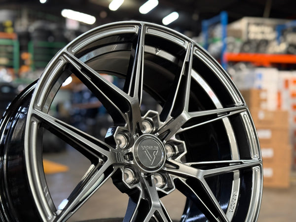 New 18X8.5 ET35 Vogue VWF218 Rim (4 wheel) Hyper Black 5X112