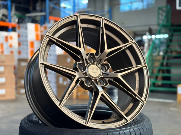 New 18X8.5 ET35 Vogue VWF218 Rim (4 wheel) Matt Bronze 5X112