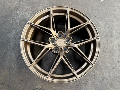 New 18X8.5 ET35 Vogue VWF218 Rim (4 wheel) Matt Bronze 5X114.3