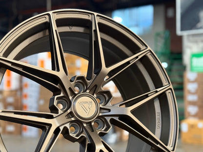 New 18X8.5 ET35 Vogue VWF218 Rim (4 wheel) Matt Bronze 5X114.3