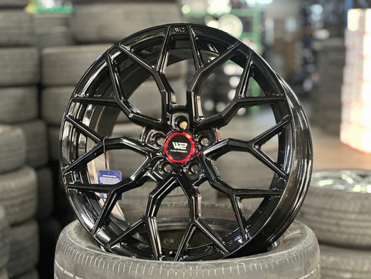 New 18X8 ET35 W2 Rim (4 wheel) Gloss Black 5X100