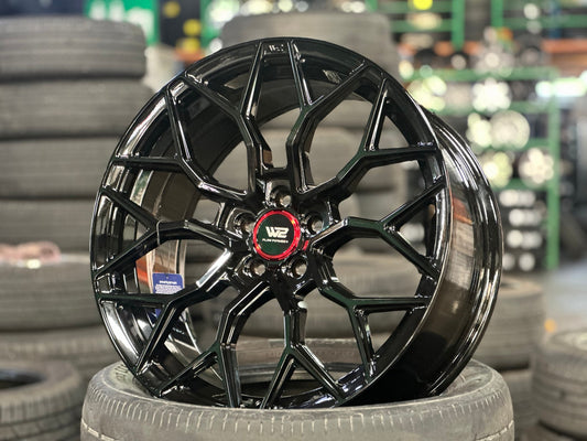 New 18X8 ET35 W2 Rim (4 wheel) Gloss Black 5X100