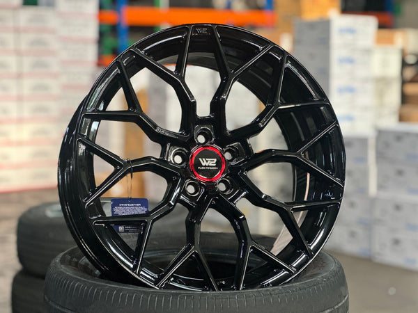 New 18X8 ET35 W2 Rim (4 wheel) Gloss Black 5X100