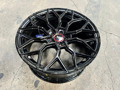 New 18X8 ET35 W2 Rim (4 wheel) Gloss Black 5X100