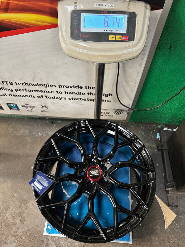 New 18X8 ET35 W2 Rim (4 wheel) Gloss Black 5X100